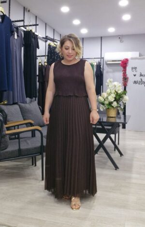 KOMPLE ŞİFON ASTARLI ÖZEL GÜN ELBİSE