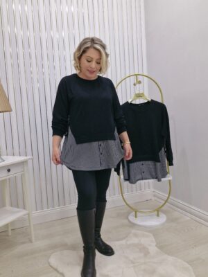 Gömleksweatshirt Yandan bağcıklı Kopya Kopya