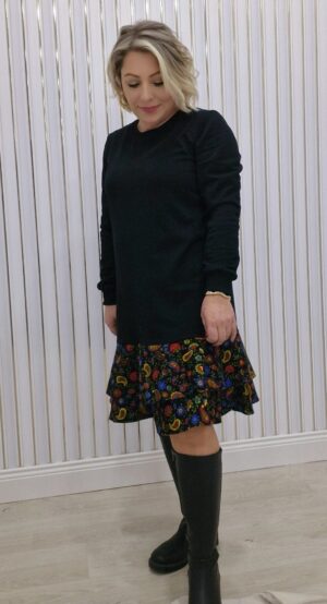 PAMUKLU COTTON PAZEN DETAYLI ELBİSE